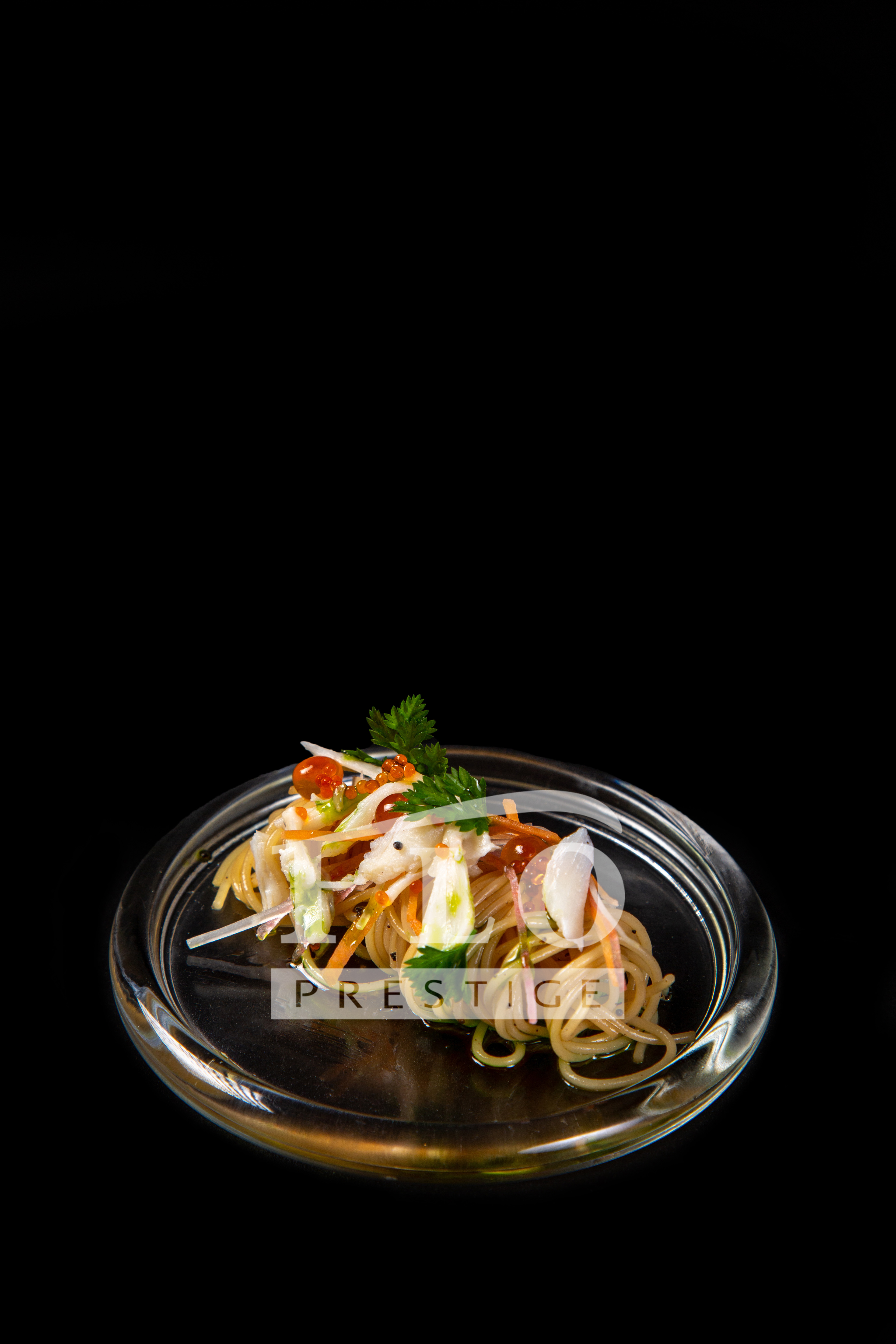 Cold Noodle with Salmon & pepper sauce