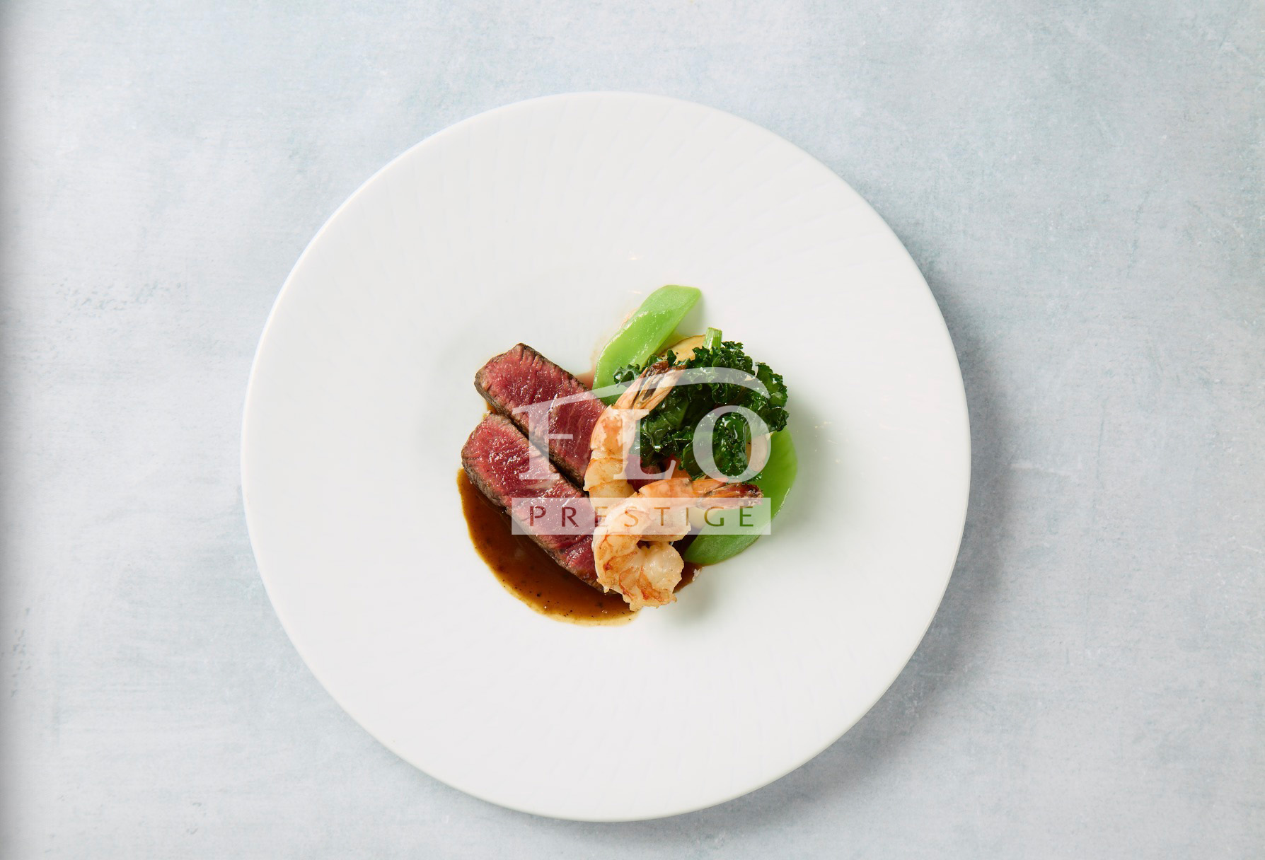 Australian M3+ Beef Filet with Tiger Prawn